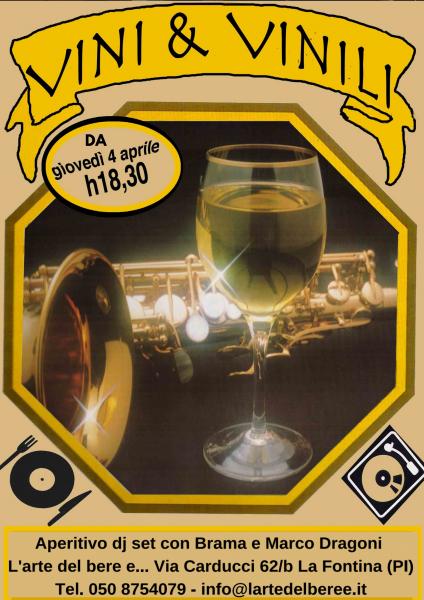 VINI E VINILI, APERITIVO CON DJ-SET