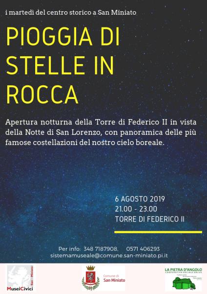 PIOGGIA DI STELLE IN ROCCA